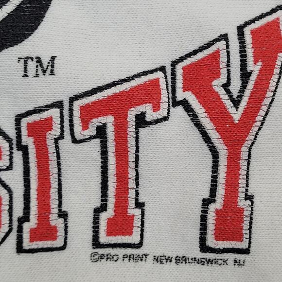 Vintage Rutgers University Sweatshirt Womens XL 22x26 White - Picture 14 of 14